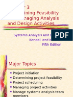 Determining Feasibility and Managing Analysis and Design Activities