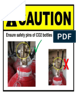 Ensure Safety Pins of CO2 Bottles Are Removed
