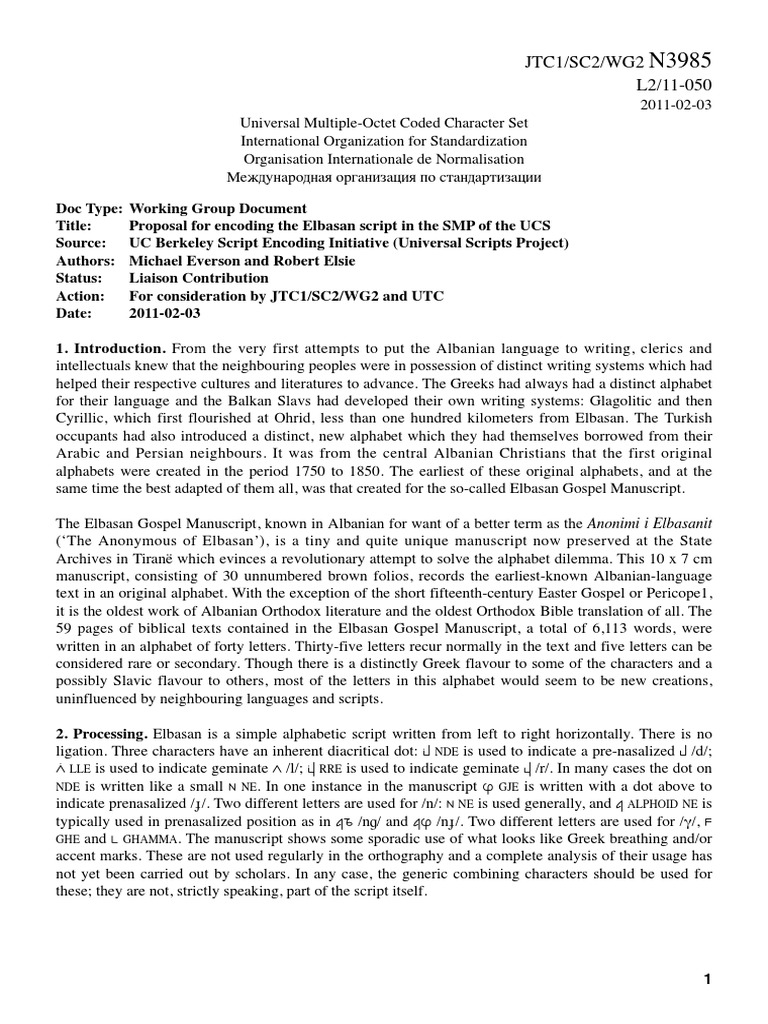 Elbasan | PDF | Alphabet | Information