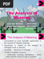 The Analysis of Meaning - Group 5TH - Theory of Translation