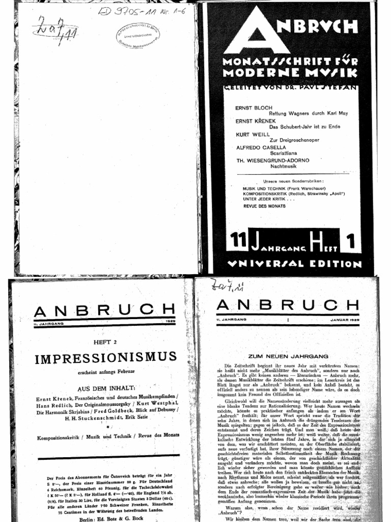 Anbruch 1929