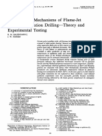 Rock Failure Mechanisms of Flame-Jet Thermal Spauation Drilling Theory and Experimental Testing