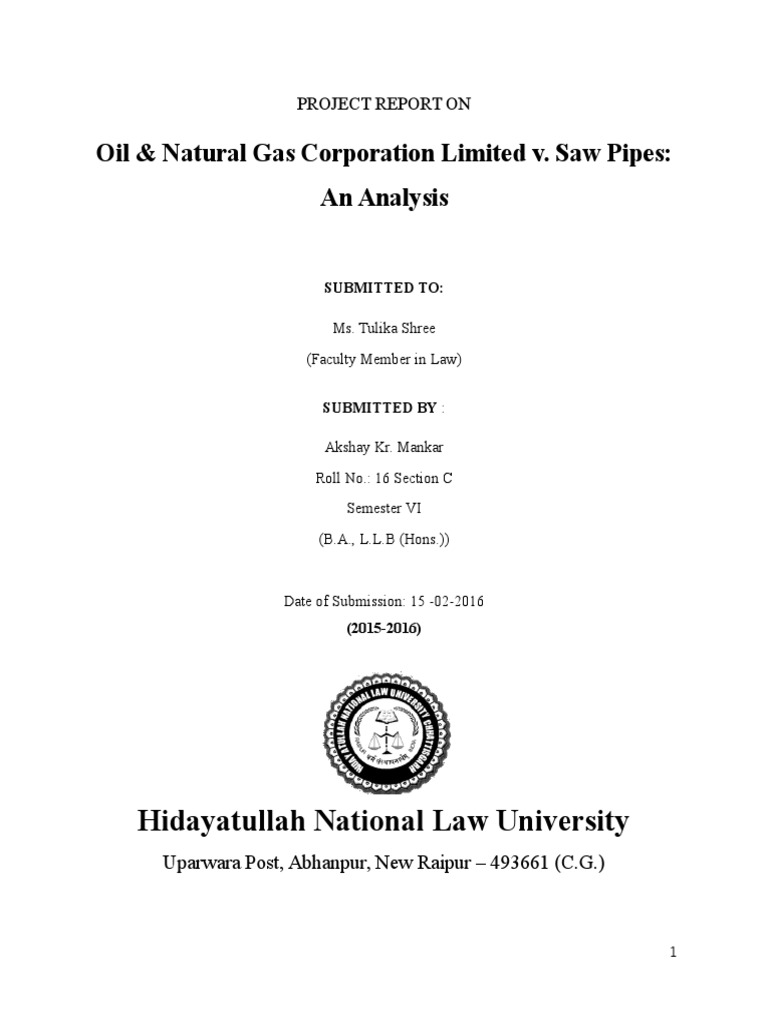 ONGC V Saw Pipes PDF Liquidated Damages Damages