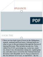 TAX COMPLIANCE: LOCAL TAXES AND RATES