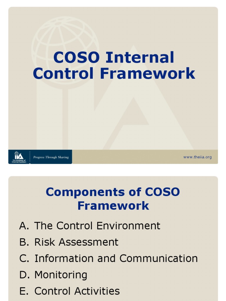 COSO Internal Control Framework Overview | PDF | Internal Control ...