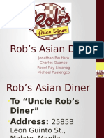 Rob's Asian Diner Productivity Indices