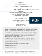 Martin B. Glauser Dodge Co. v. Chrysler Corporation, Chrysler Motors Corporation, Chrysler Financial Corporation, Chrysler Credit Corporation, Chrysler Realty Corporation, 570 F.2d 72, 3rd Cir. (1977)