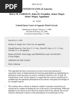 United States v. Harry H. Gorman, John M. Franklin, Abner Siegel. Abner Siegel, 390 F.2d 147, 3rd Cir. (1968)