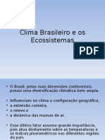 Clima Brasileiro e Os Ecossistemas