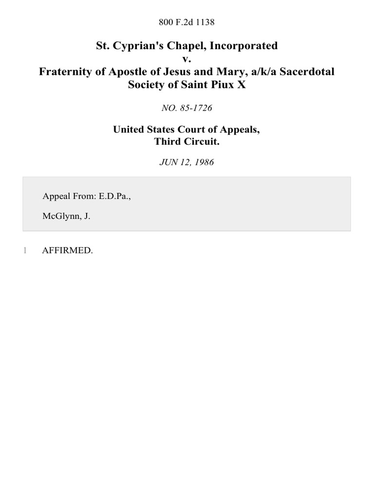 Society Of Saint Pius X Catholic Answers