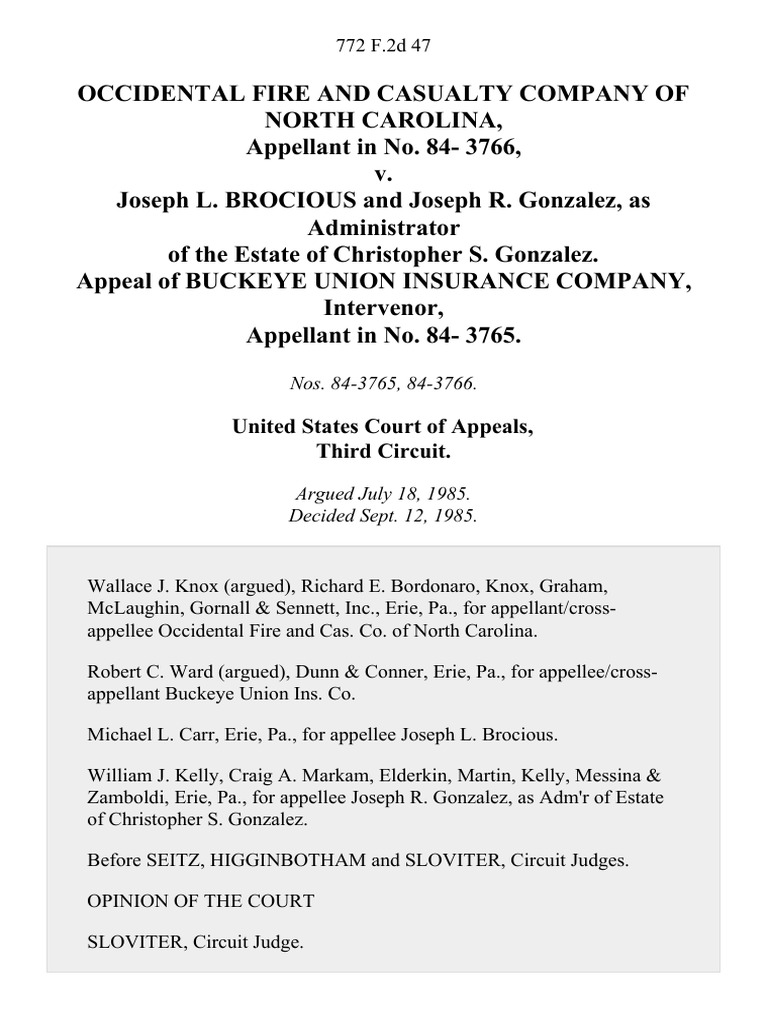 United States Court of Appeals, Third Circuit PDF Pro Rata Insurance