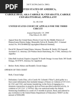 United States v. Carole Diaz, AKA Carole M. Cefaratti, Carole Cefaratti-Diaz, 245 F.3d 294, 3rd Cir. (2001)