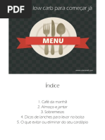 Receitas Low Carb Para Começar Já