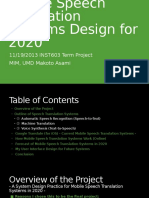 Speech Translation System