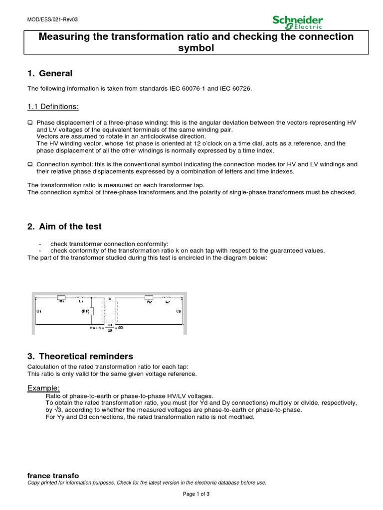 Transformer Testing and Diagnostics Guide | PDF | Transformer ...