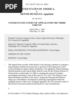 United States v. Dennis Dunegan, 251 F.3d 477, 3rd Cir. (2001)