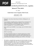 The Material Handling Institute, Inc. v. Richard W. McLaren, 426 F.2d 90, 3rd Cir. (1970)