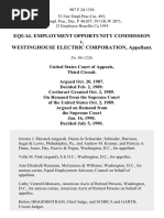 Equal Employment Opportunity Commission v. Westinghouse Electric Corporation, 907 F.2d 1354, 3rd Cir. (1990)