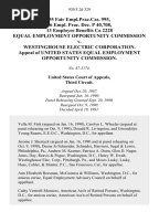Eeoc V Ford Sixth Circuit - P   Employee Benefits Ca  Equal Employment Opportunity Mission V Westinghouse Electric Corporation Appeal Of United States Equal - Eeoc V Ford Sixth Circuit