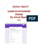 Global Environmental Change by Advait Bigala: Analysis Report