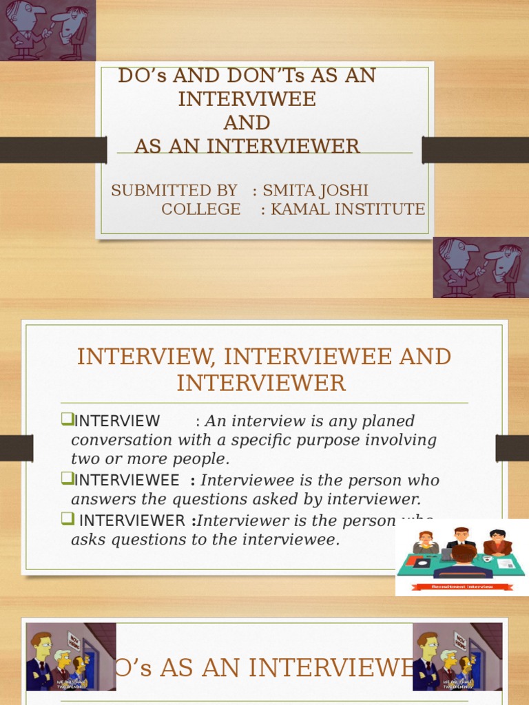Interview Do's and Don'ts Guide | PDF | Job Interview | Interview