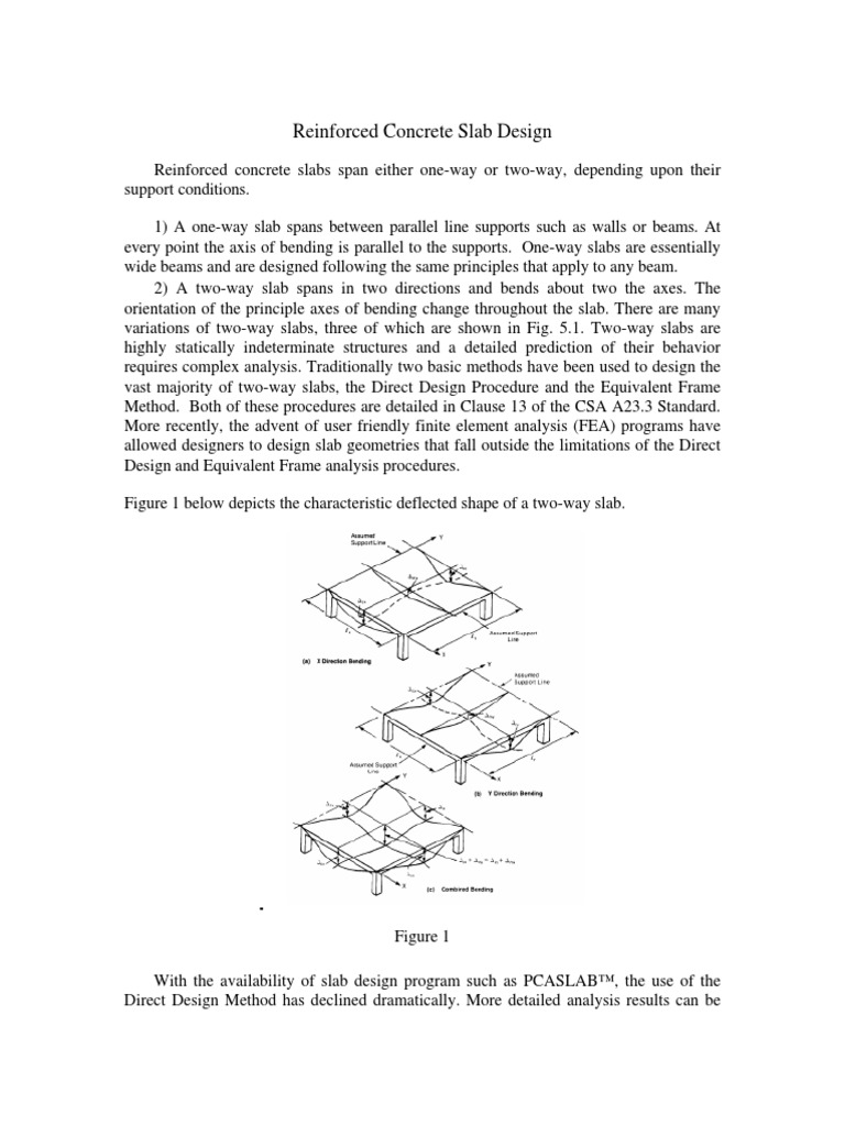 Reinforced Concrete Slabs General | PDF | Beam (Structure) | Shear Stress
