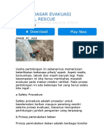 Teknik Dasar Evakuasi Vertical Rescue