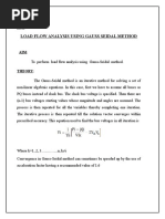 Load Flow Analysis-Gauss Seidel Method