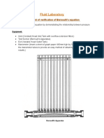 Fluid Laboratory: Experiment of Verification of Bernoulli's Equation