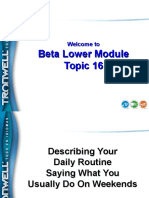 Beta Lower Module Topic 16