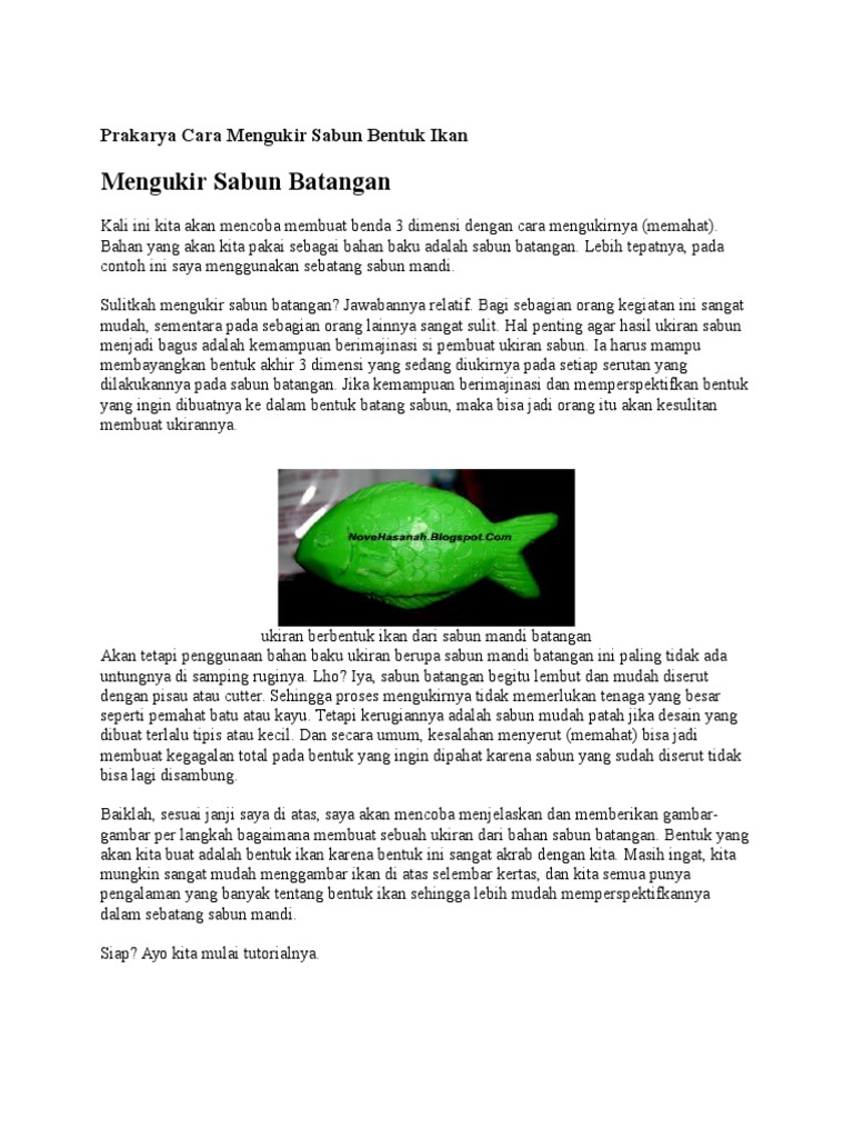 980+ Gambar Ikan Dari Sabun Batangan Gratis Terbaru