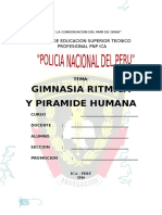 Gimnasia rítmica y pirámides humanas