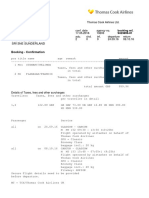 Thomas Cook Example Reference Booking