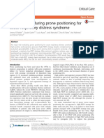 PEEP Titration During Prone Positioning For Acute Respiratory Distress Syndrome