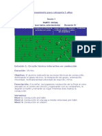 Sesiones de Entrenamiento para Categoría 5 Años