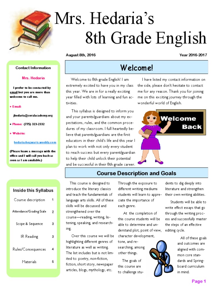 List of assignments for students picture