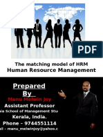 Human Resource Management: The Matching Model of HRM
