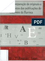 Manual de Preparação de Originais e Revisão de Textos Das Publicações Do Gabinete Da Revista