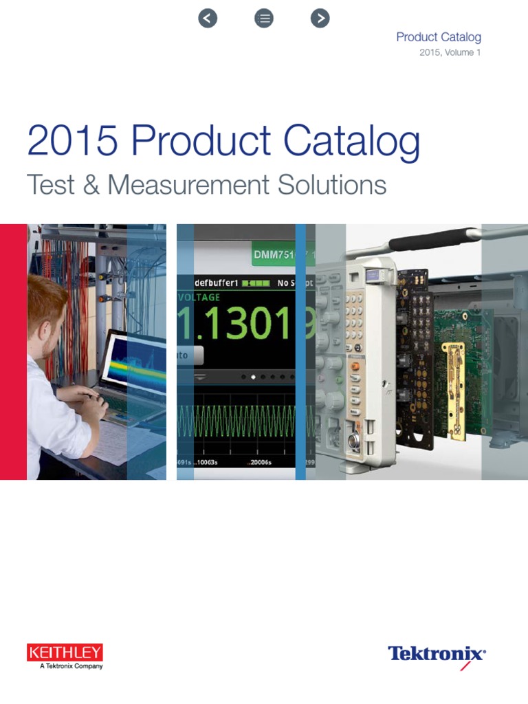 Product Catalog Tektronix | PDF | Sampling (Signal Processing) | Signal ...