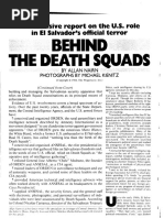 Allan Nairn, "Behind The Death Squads: An Exclusive Report On The US Role in El Salvador's Official Terror," The Progressive, May 1984