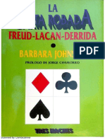 Barbara Johnson - La Carta Robada, Poe, Lacan, Derrida