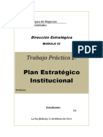 Strategic Plan Tropical Agricultural Reserach