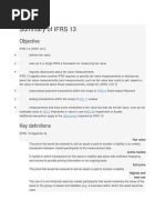 Summary of IFRS 13