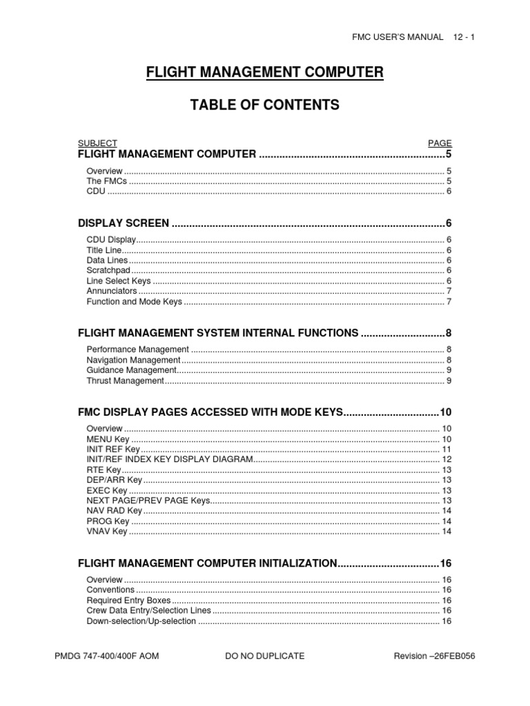 12 FMC Users Guide 747 400 V10 PDF | PDF | Aeronautics | Aerospace ...