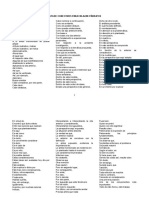 Lista de Verbos y Conectivos