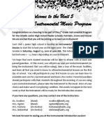 Cjhs Instrumental Music Introduction Letter 2016