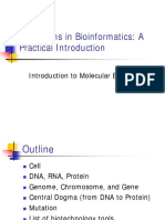 Algorithms in Bioinformatics: A Practical Introduction: Introduction To Molecular Biology