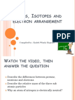 Atoms, Isotope and Electron Arrangement Review PDF