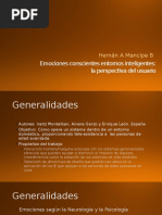 Emociones Conscientes Entornos Inteligentes