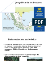 Distribución Geográfica de Los Bosques en México